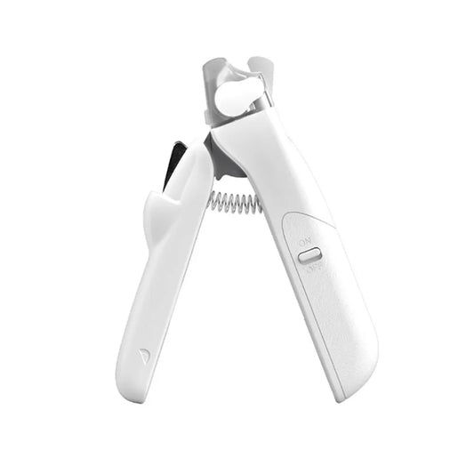 With LED Pet Nail Clipper Splash Guard Labor-Saving Pet Nail Trimmer High Hardness Spring Design Pet Nail Cutter