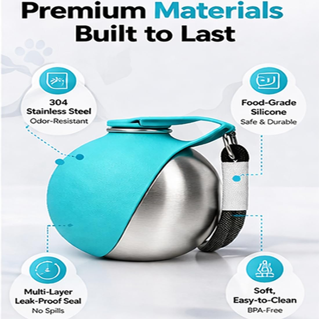 PawSip™ Portable Dog Water Bottle & Foldable Bowl