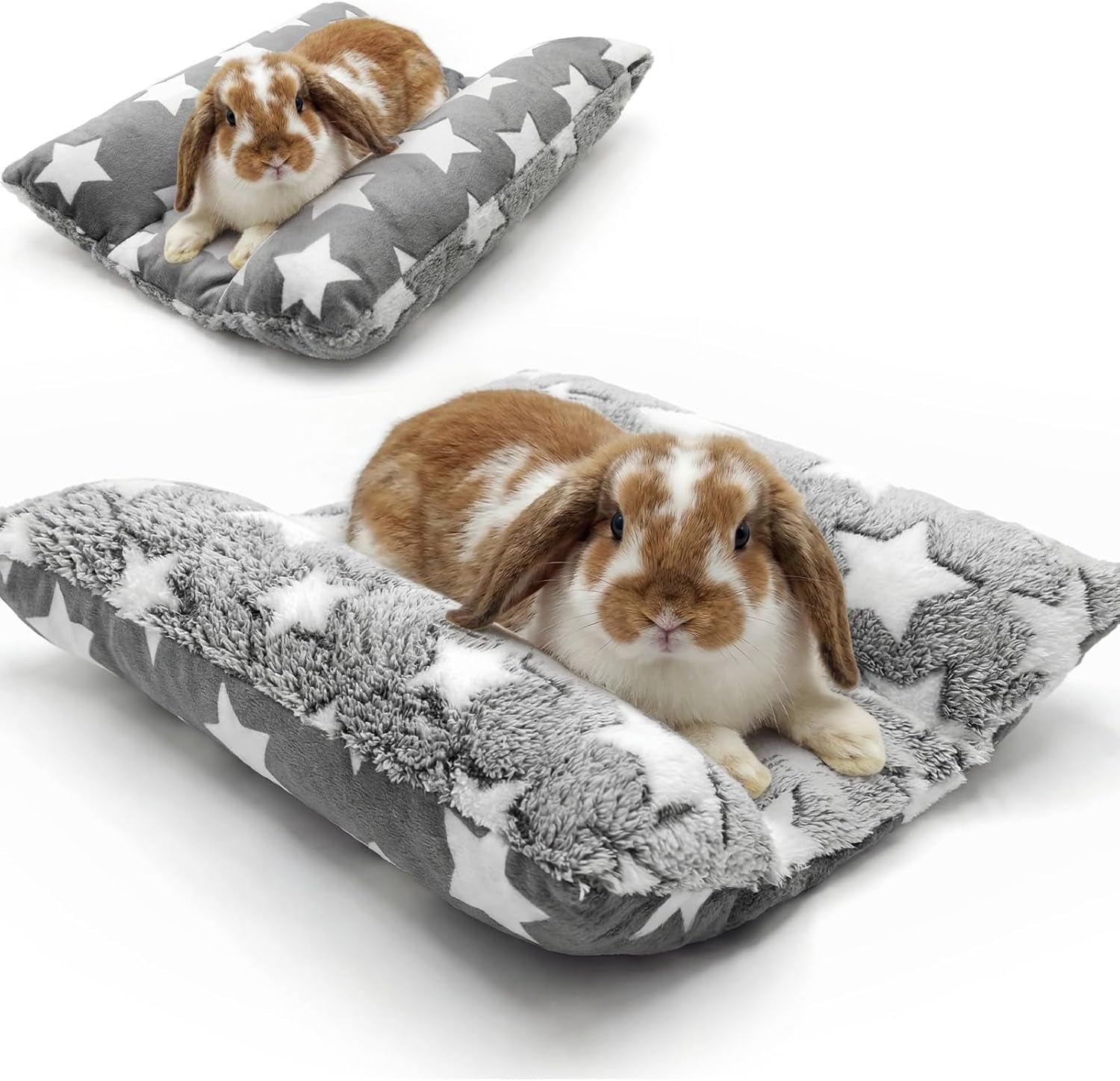 16.5 X 18In Washable Soft Rabbit Bed, Thickened and Softer Bunny Bed, Double-Sided Plush Rabbit Beds,Bed for Bunny,Bunny Beds for Rabbits Indoor