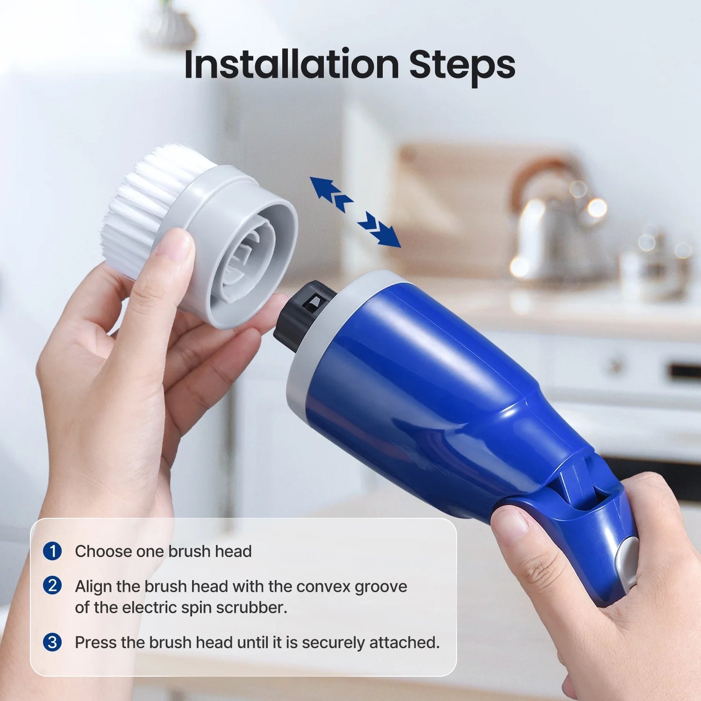Electric Spin Scrubber Cleaning Brush Heads - 4 Pack