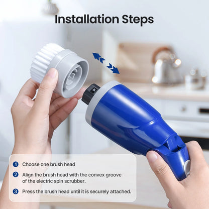 Electric Spin Scrubber Cleaning Brush Heads - 4 Pack
