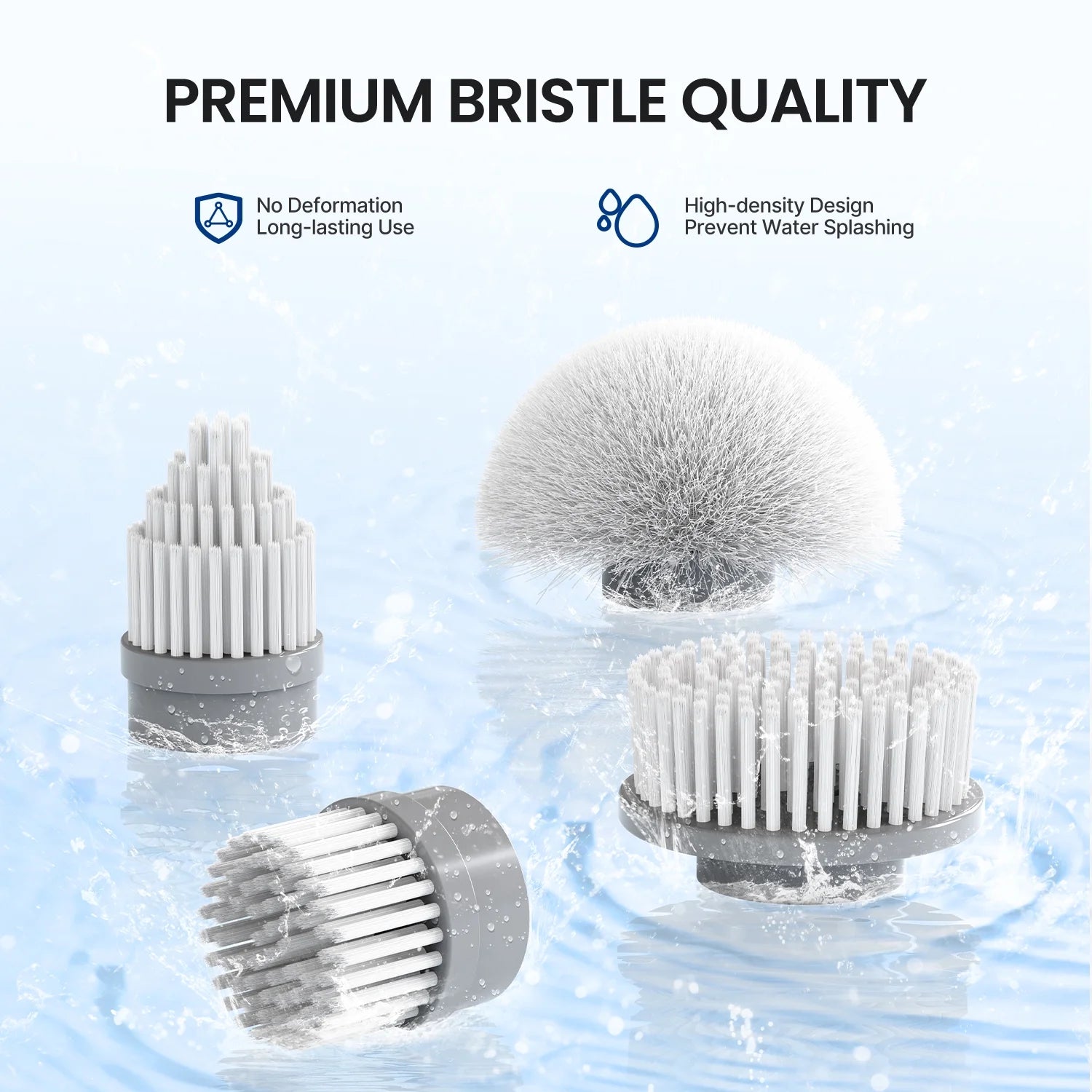 Electric Spin Scrubber Cleaning Brush Heads - 4 Pack